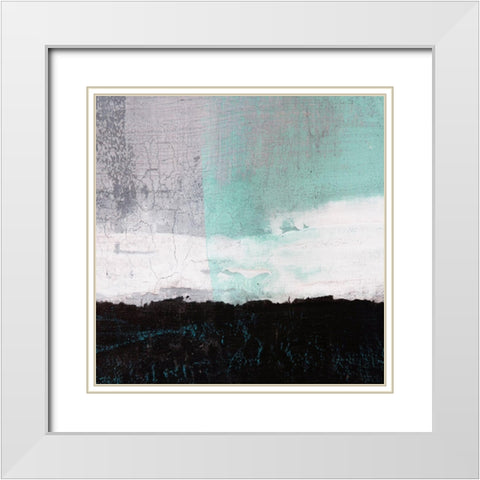 Amaze 47 White Modern Wood Framed Art Print with Double Matting by Aryai, Sia