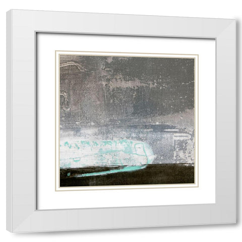 Amaze 49 White Modern Wood Framed Art Print with Double Matting by Aryai, Sia