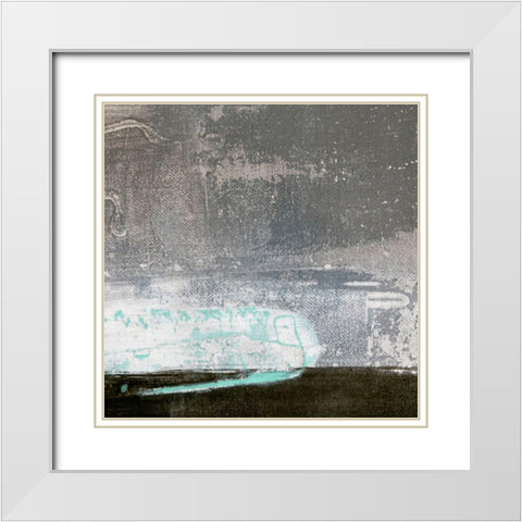 Amaze 49 White Modern Wood Framed Art Print with Double Matting by Aryai, Sia