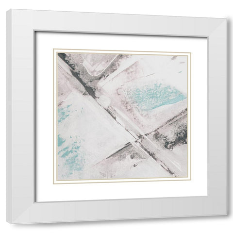 Amaze 51 White Modern Wood Framed Art Print with Double Matting by Aryai, Sia