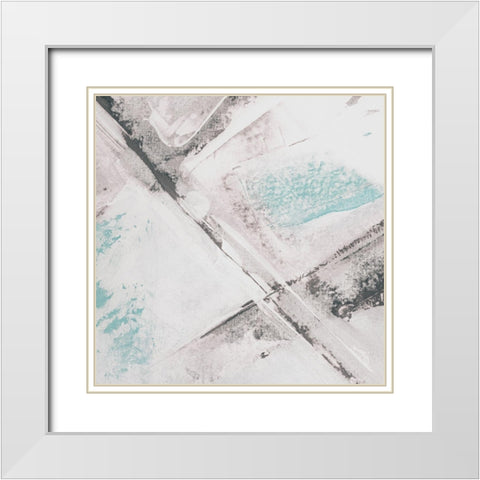 Amaze 51 White Modern Wood Framed Art Print with Double Matting by Aryai, Sia