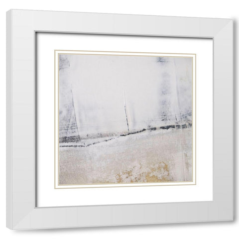 Amaze 56 White Modern Wood Framed Art Print with Double Matting by Aryai, Sia
