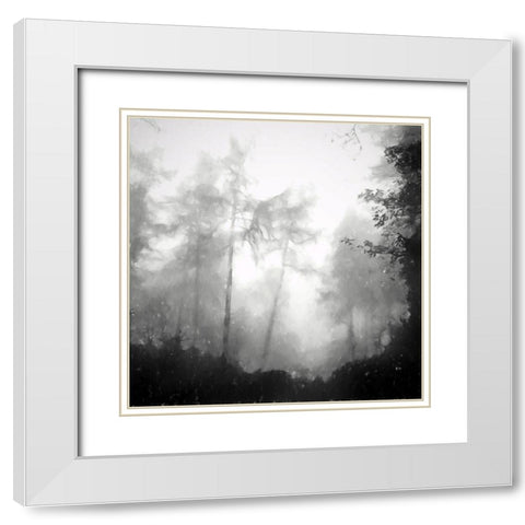 Otherworldly White Modern Wood Framed Art Print with Double Matting by Curinga, Kim
