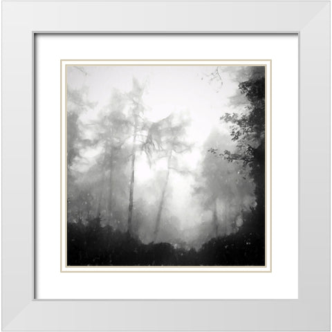 Otherworldly White Modern Wood Framed Art Print with Double Matting by Curinga, Kim