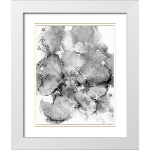 Crystal White Modern Wood Framed Art Print with Double Matting by Curinga, Kim