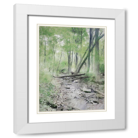 Fallen Logs White Modern Wood Framed Art Print with Double Matting by Curinga, Kim