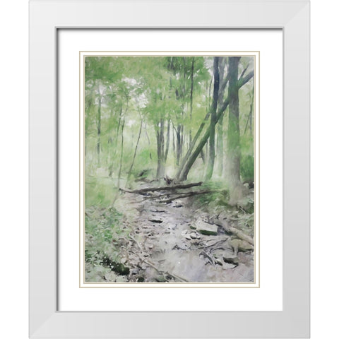 Fallen Logs White Modern Wood Framed Art Print with Double Matting by Curinga, Kim