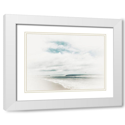 Bleached Beach II White Modern Wood Framed Art Print with Double Matting by Curinga, Kim