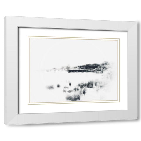 Bleached Marsh Grass White Modern Wood Framed Art Print with Double Matting by Curinga, Kim