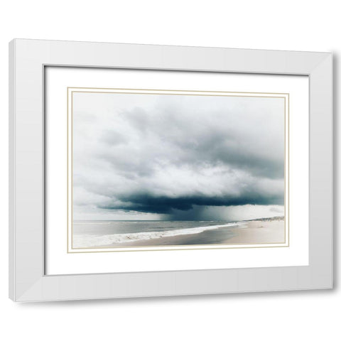 Bleached Storm II White Modern Wood Framed Art Print with Double Matting by Curinga, Kim
