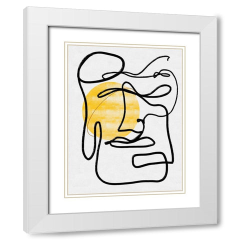 Into the Void I White Modern Wood Framed Art Print with Double Matting by Holman, Nicholas