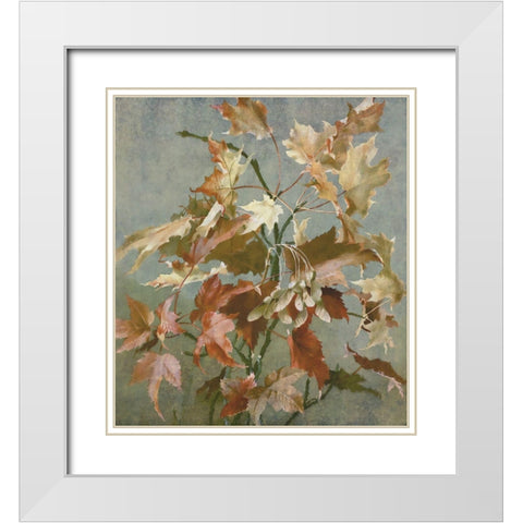 Ancient Autumn II White Modern Wood Framed Art Print with Double Matting by Hunziker, Steve