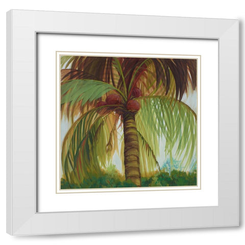 Tropics I White Modern Wood Framed Art Print with Double Matting by Joy, Julie