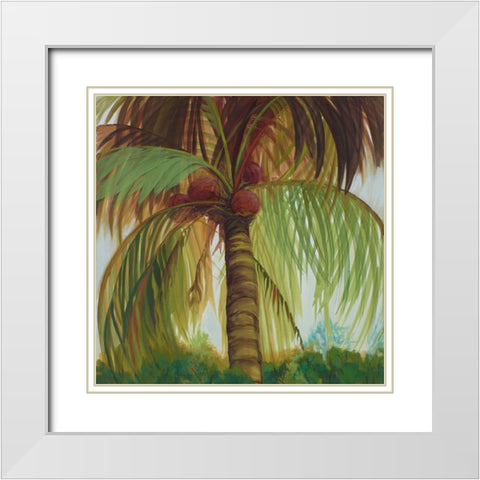 Tropics I White Modern Wood Framed Art Print with Double Matting by Joy, Julie