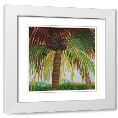 Tropics II White Modern Wood Framed Art Print with Double Matting by Joy, Julie