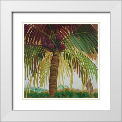 Tropics II White Modern Wood Framed Art Print with Double Matting by Joy, Julie