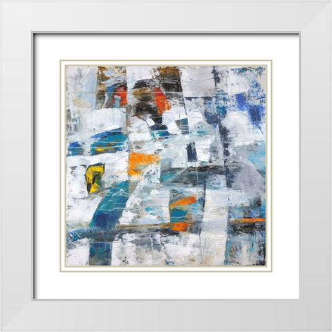 For the Love White Modern Wood Framed Art Print with Double Matting by Joy, Julie