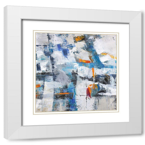 For the Love White Modern Wood Framed Art Print with Double Matting by Joy, Julie