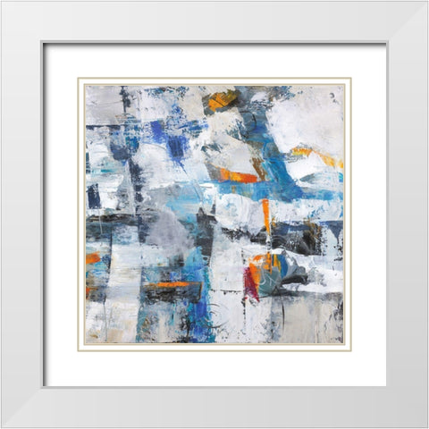For the Love White Modern Wood Framed Art Print with Double Matting by Joy, Julie