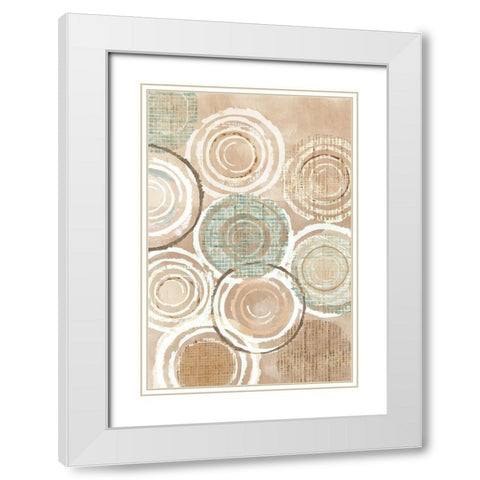 Woven Baskets I White Modern Wood Framed Art Print with Double Matting by Kouta, Flora