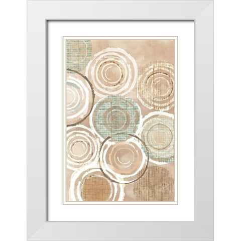 Woven Baskets I White Modern Wood Framed Art Print with Double Matting by Kouta, Flora