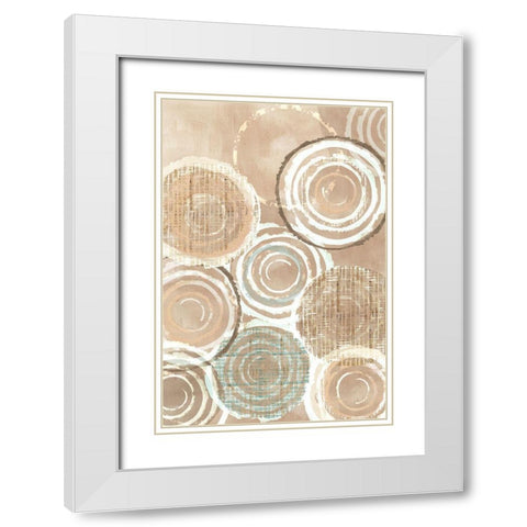 Woven Baskets II White Modern Wood Framed Art Print with Double Matting by Kouta, Flora