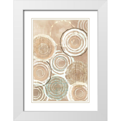Woven Baskets II White Modern Wood Framed Art Print with Double Matting by Kouta, Flora