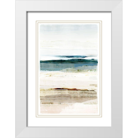 Solway Firth I White Modern Wood Framed Art Print with Double Matting by Kouta, Flora