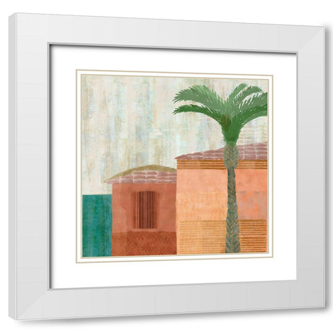 Vivenda Miranda  White Modern Wood Framed Art Print with Double Matting by Kouta, Flora