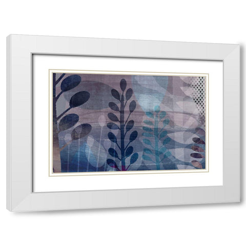 Outback White Modern Wood Framed Art Print with Double Matting by Naskrent, Delores