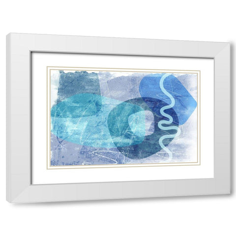 Portraya White Modern Wood Framed Art Print with Double Matting by Naskrent, Delores