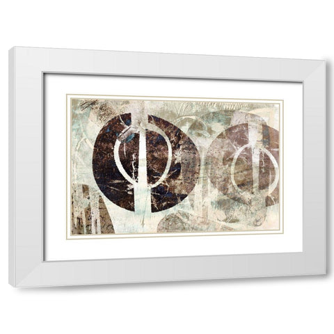 Mirror Image White Modern Wood Framed Art Print with Double Matting by Naskrent, Delores