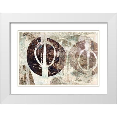 Mirror Image White Modern Wood Framed Art Print with Double Matting by Naskrent, Delores