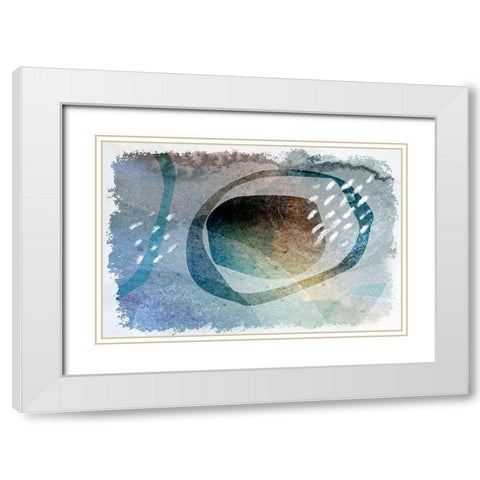 Transcription White Modern Wood Framed Art Print with Double Matting by Naskrent, Delores