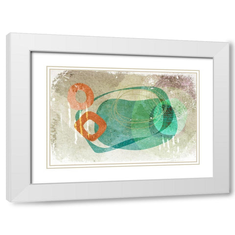 Chronicle White Modern Wood Framed Art Print with Double Matting by Naskrent, Delores