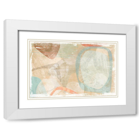 Similitude White Modern Wood Framed Art Print with Double Matting by Naskrent, Delores