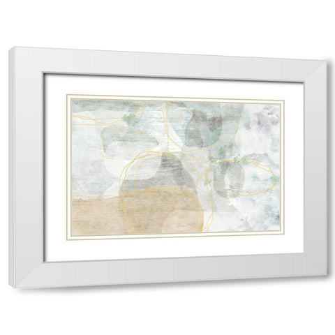 Shaded Outcrop White Modern Wood Framed Art Print with Double Matting by Naskrent, Delores