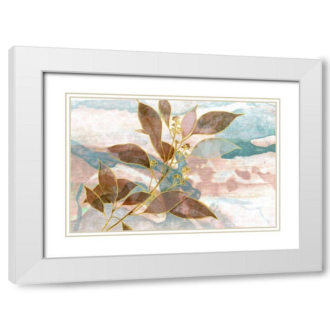 Soft Breath White Modern Wood Framed Art Print with Double Matting by Naskrent, Delores