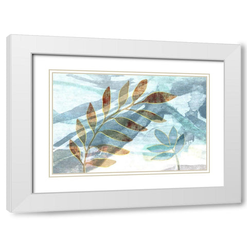 Meadow Scent White Modern Wood Framed Art Print with Double Matting by Naskrent, Delores