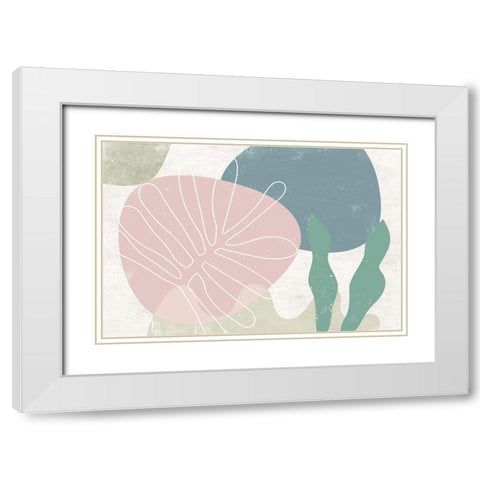 Fresh Growth White Modern Wood Framed Art Print with Double Matting by Naskrent, Delores