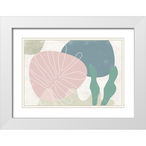 Fresh Growth White Modern Wood Framed Art Print with Double Matting by Naskrent, Delores