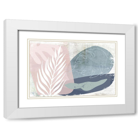 Burgeoning White Modern Wood Framed Art Print with Double Matting by Naskrent, Delores