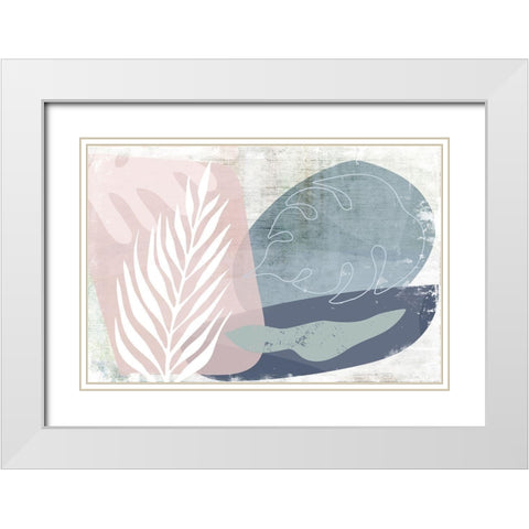 Burgeoning White Modern Wood Framed Art Print with Double Matting by Naskrent, Delores