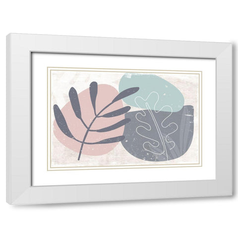 Lush-Riffle White Modern Wood Framed Art Print with Double Matting by Naskrent, Delores