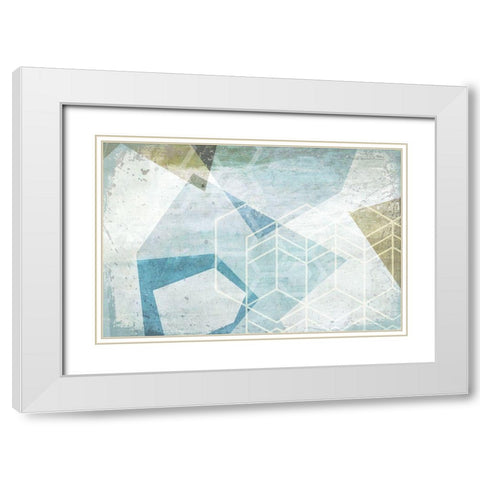 Coping White Modern Wood Framed Art Print with Double Matting by Naskrent, Delores