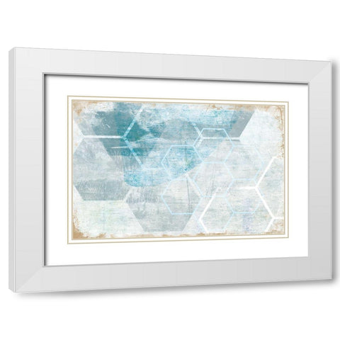 Intersection White Modern Wood Framed Art Print with Double Matting by Naskrent, Delores
