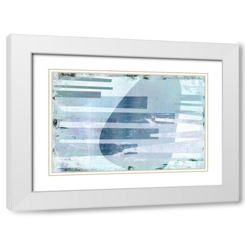 Joist White Modern Wood Framed Art Print with Double Matting by Naskrent, Delores