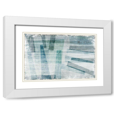 Bridging White Modern Wood Framed Art Print with Double Matting by Naskrent, Delores