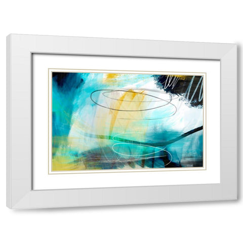 Inclement Weather White Modern Wood Framed Art Print with Double Matting by Naskrent, Delores