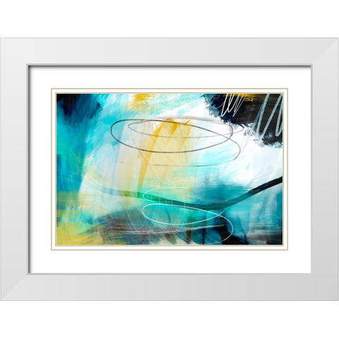 Inclement Weather White Modern Wood Framed Art Print with Double Matting by Naskrent, Delores